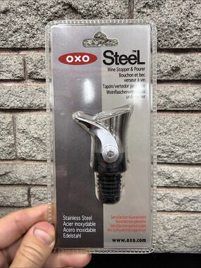 OXO SteeL Wine Stopper & Pourer Stainless Steel